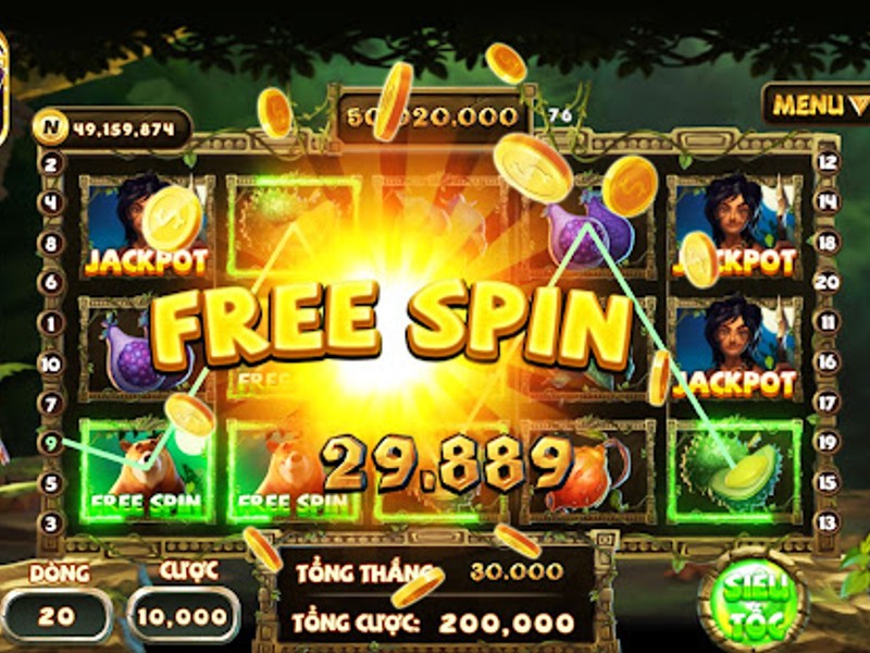 Biểu tượng trò chơi slot 2 với vòng quay miễn phí